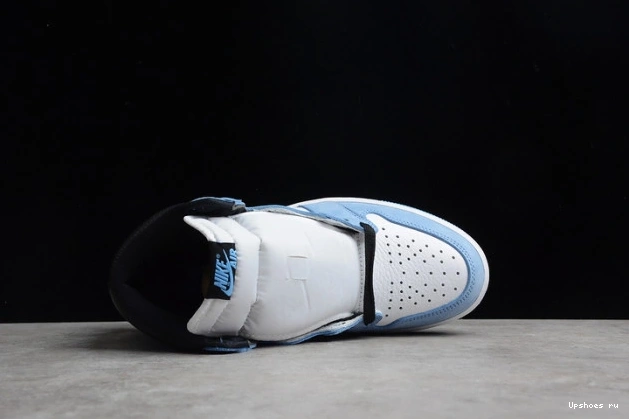 University Blue White AIR Jordan 1 High Retro 555088-134 Black 0502